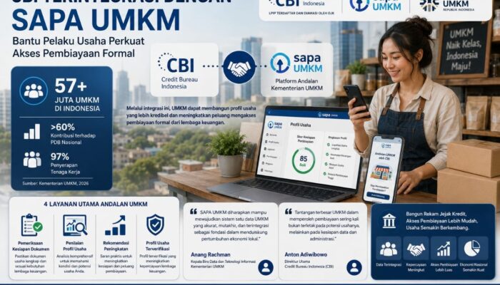 CBI Terintegrasi dengan SAPA UMKM, Bantu Pelaku Usaha Perkuat Akses Pembiayaan Formal