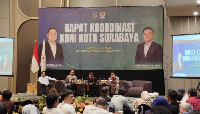 KONI Surabaya Optimalkan Komunikasi dengan Cabor Melalui Rakor dan Tour de Porprov