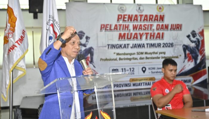 Jelang Porprov Surabaya 2027, Muaythai Jatim Segarkan Pelatih dan Wasit dengan Aturan IFMA Terbaru