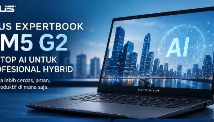 ASUS Bidik Profesional Hybrid Lewat Laptop AI ExpertBook PM5 G2