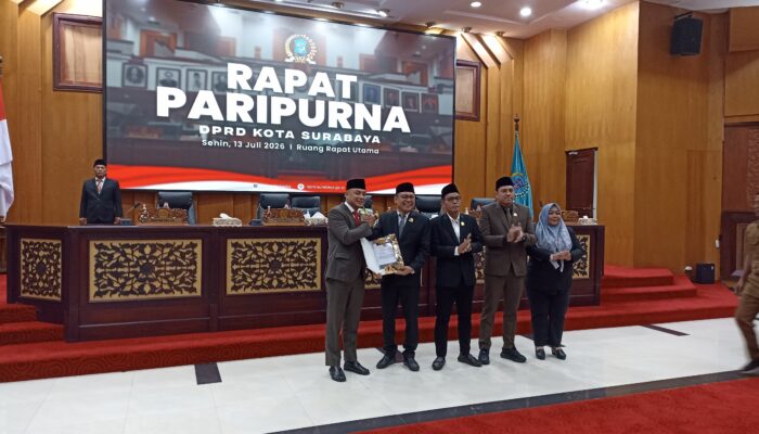 Paripurna DPRD Surabaya Ungkap Realisasi Pajak Daerah Hanya Tercapai 86,26 Persen