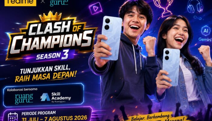 realme Gandeng Ruangguru Lewat Clash of Champions, Dorong Generasi Muda Siap Hadapi Dunia Kerja