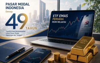 Pasar Modal Indonesia Genap 49 Tahun, ETF Emas Perdana Resmi Melantai