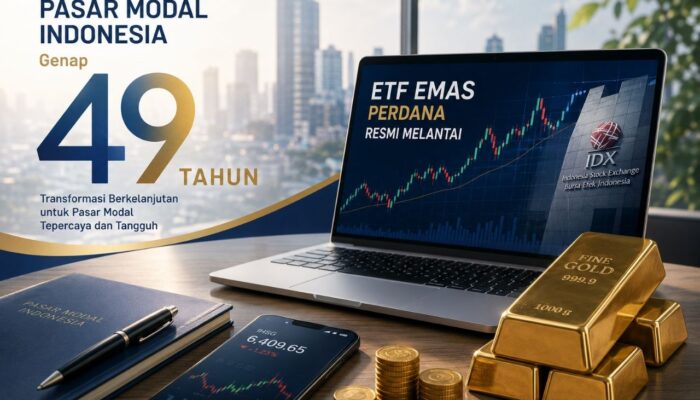 Pasar Modal Indonesia Genap 49 Tahun, ETF Emas Perdana Resmi Melantai