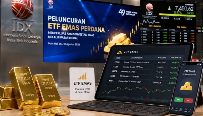 BEI Luncurkan ETF Emas Perdana, Buka Akses Investasi Emas lewat Pasar Modal