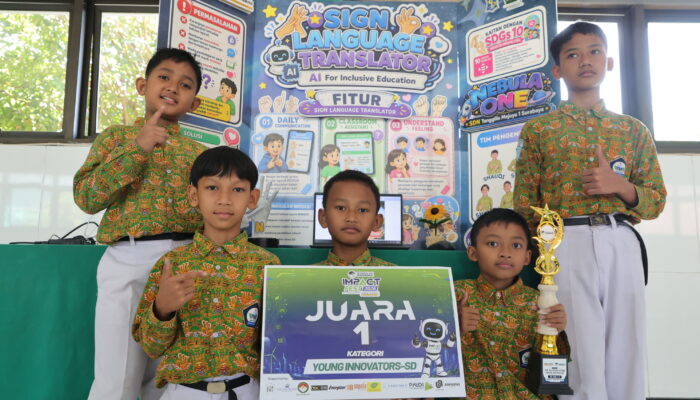 Kreatif, Siswa SDN Tenggilis Mejoyo I Ciptakan Aplikasi Penerjemah Bahasa Isyarat Berbasis AI